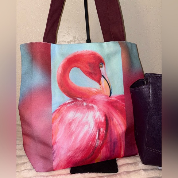 Coach & Kathy Fallon Flamingo Tote Bundle - Picture 3 of 5